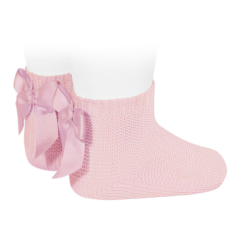Enkelkousjes in ribbelsteek Roze