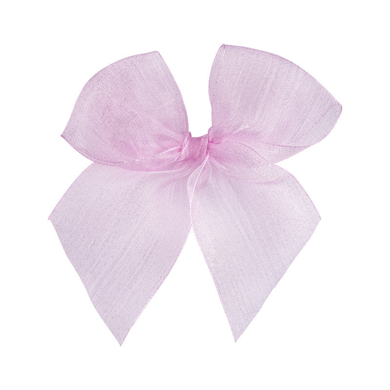 Haarclip met Organza strik Roze