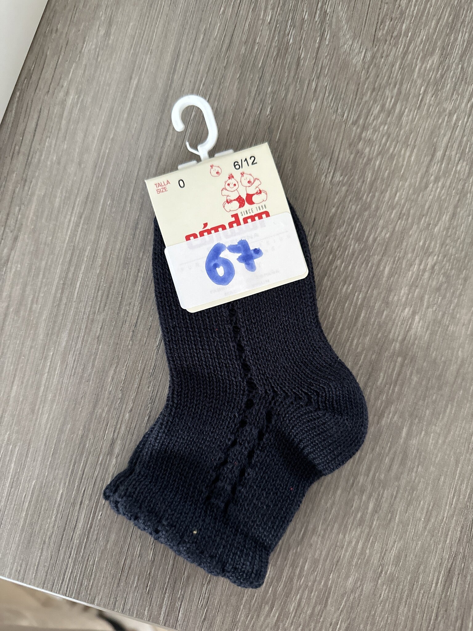 Enkelkous opengeweven MARINBLAUW