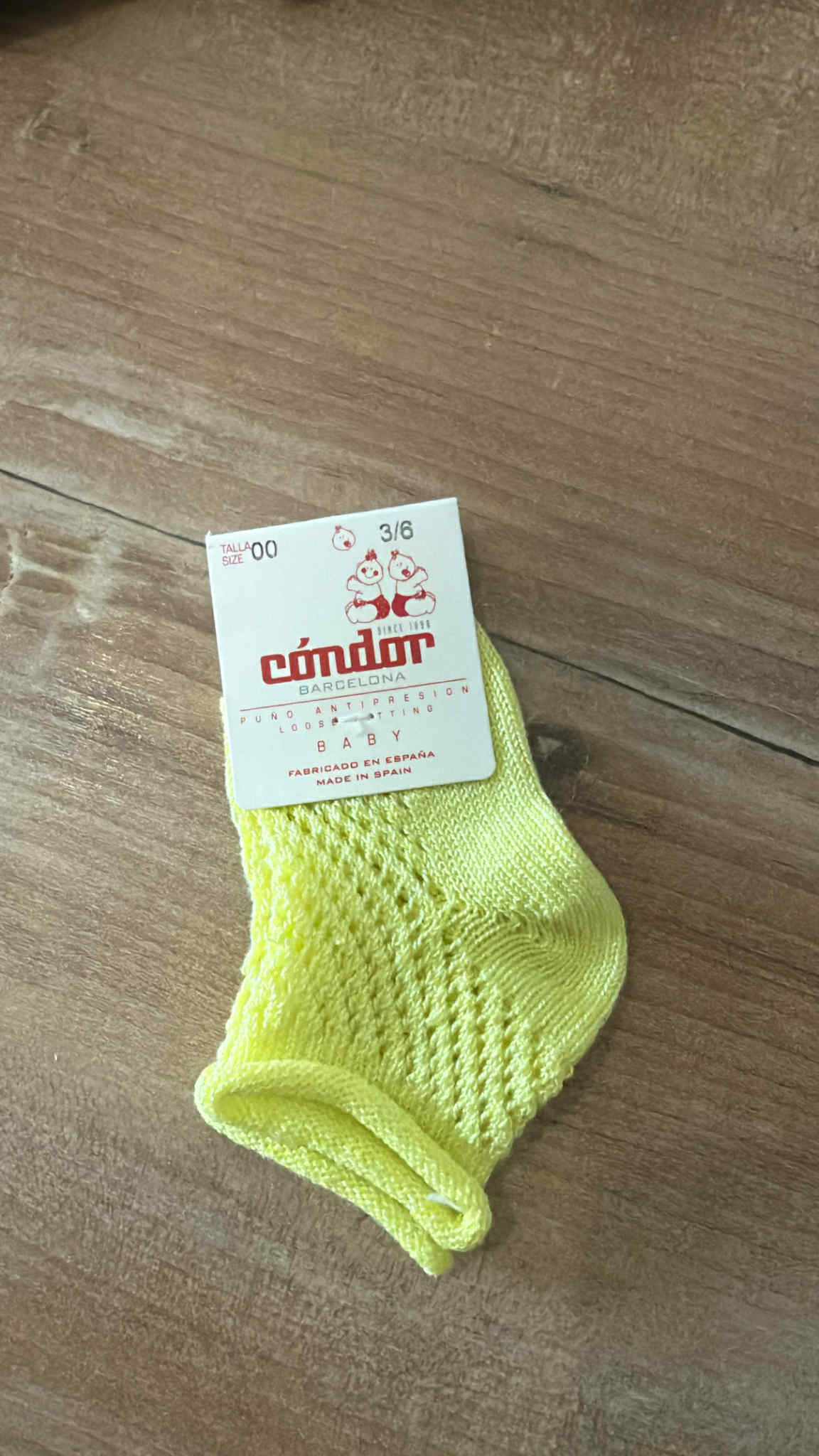 Enkelkous opengeweven GEEL