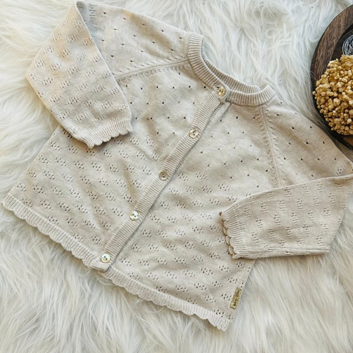 PRELOVED | cardigan beige