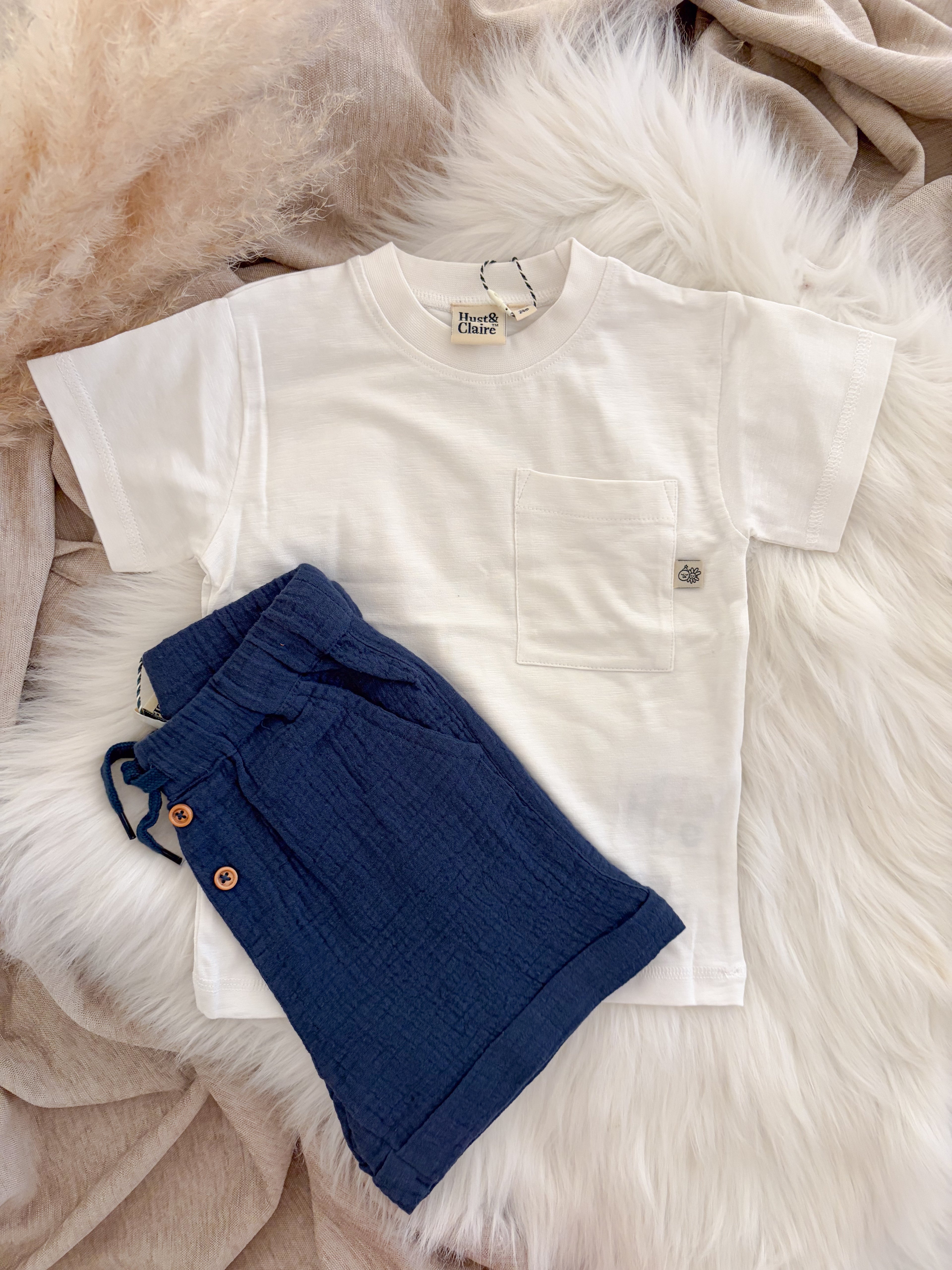 SHORT | Anton marine blauw