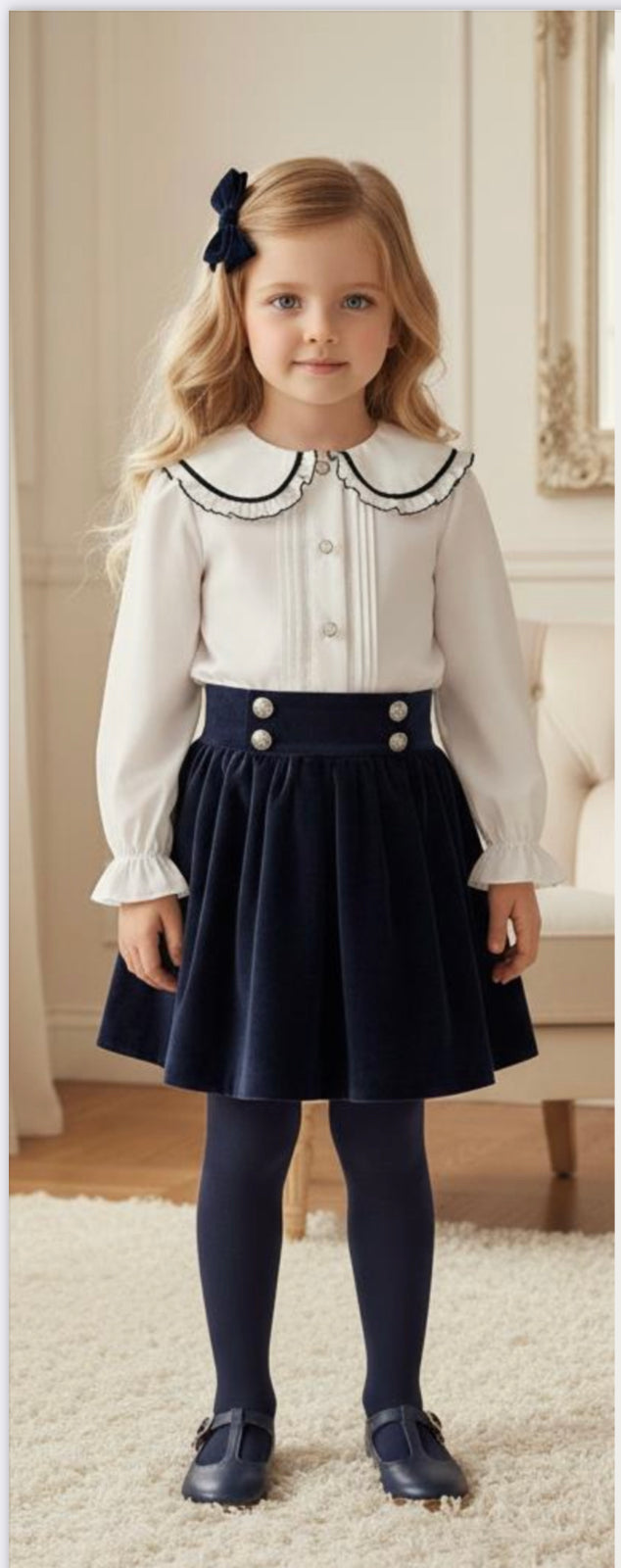 MOMMY & ME | BLOUSE Amelie Marineblauw
