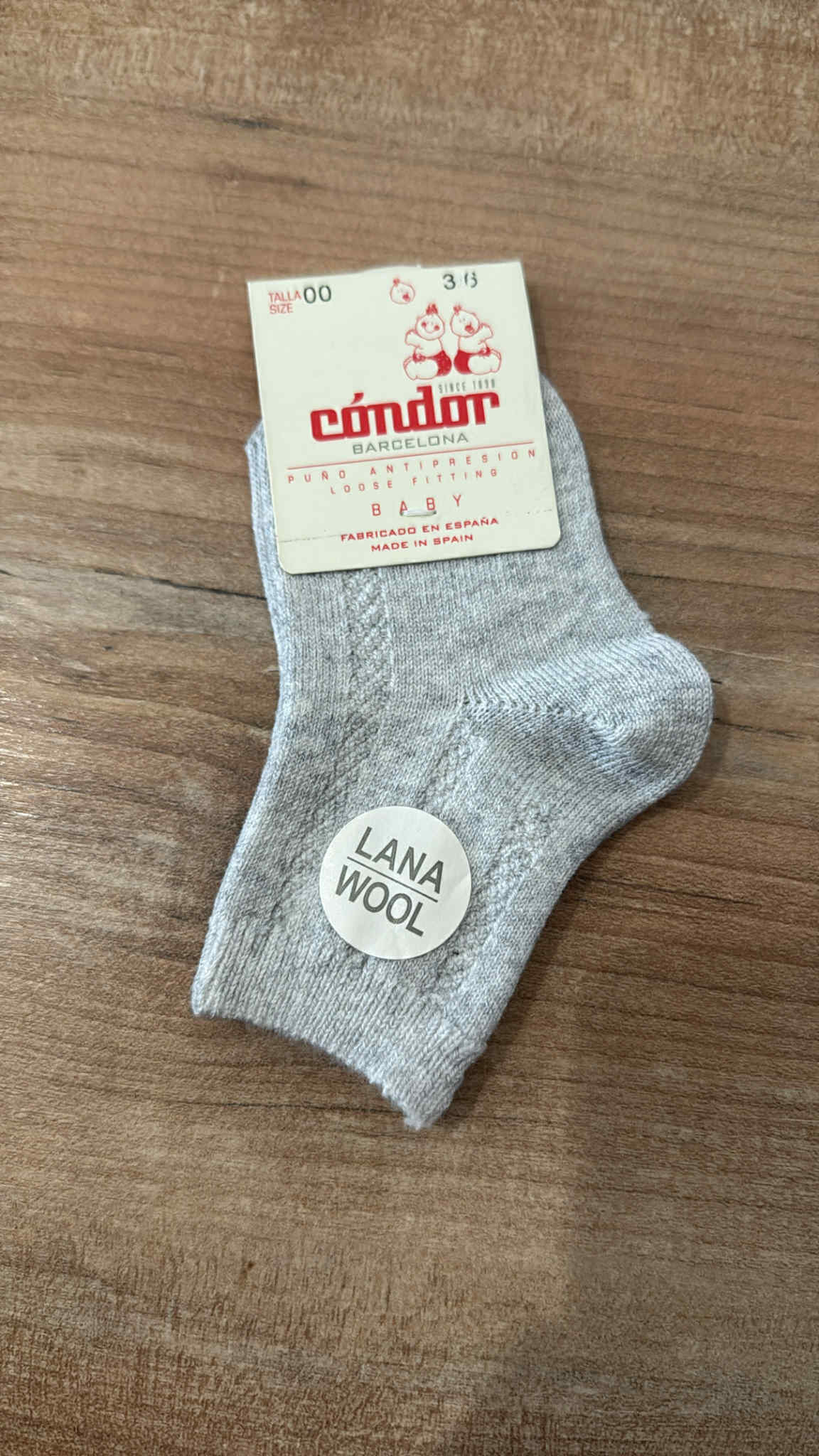 wollen jongenskousen grijs