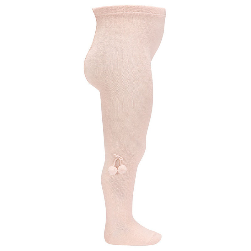 Kousenbroek met pompons NUDE