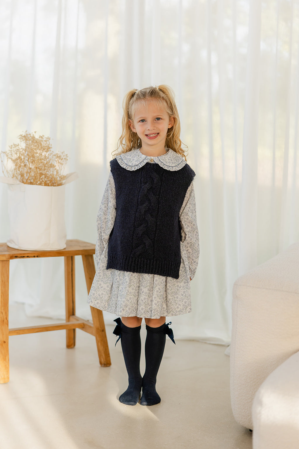 Babyphine – Gilet Pommelien marineblauw
