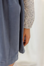 Babyphine – Jurk Merel marineblauw + Blouse Jana babyblauw