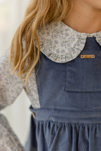 Babyphine – Jurk Merel marineblauw + Blouse Jana babyblauw