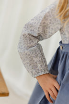 Babyphine – Jurk Merel marineblauw + Blouse Jana babyblauw