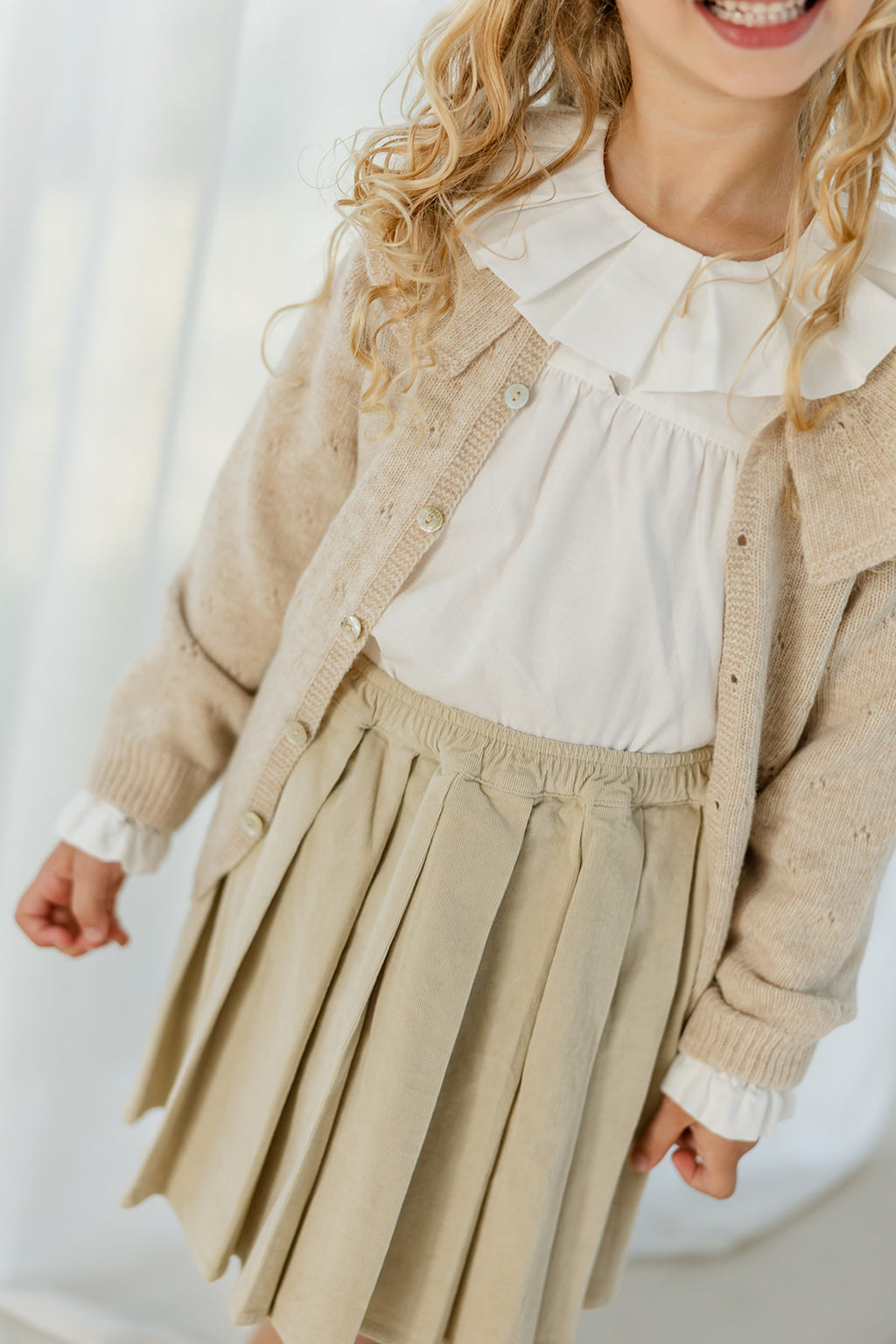 Babyphine – Rok Naomie beige + Trui Naomie beige