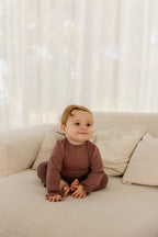 Babyphine – Top Marit paars + Broek Lieke paars