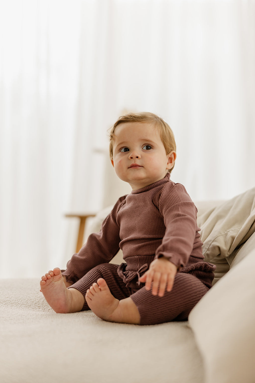 Babyphine – Top Marit paars + Broek Lieke paars