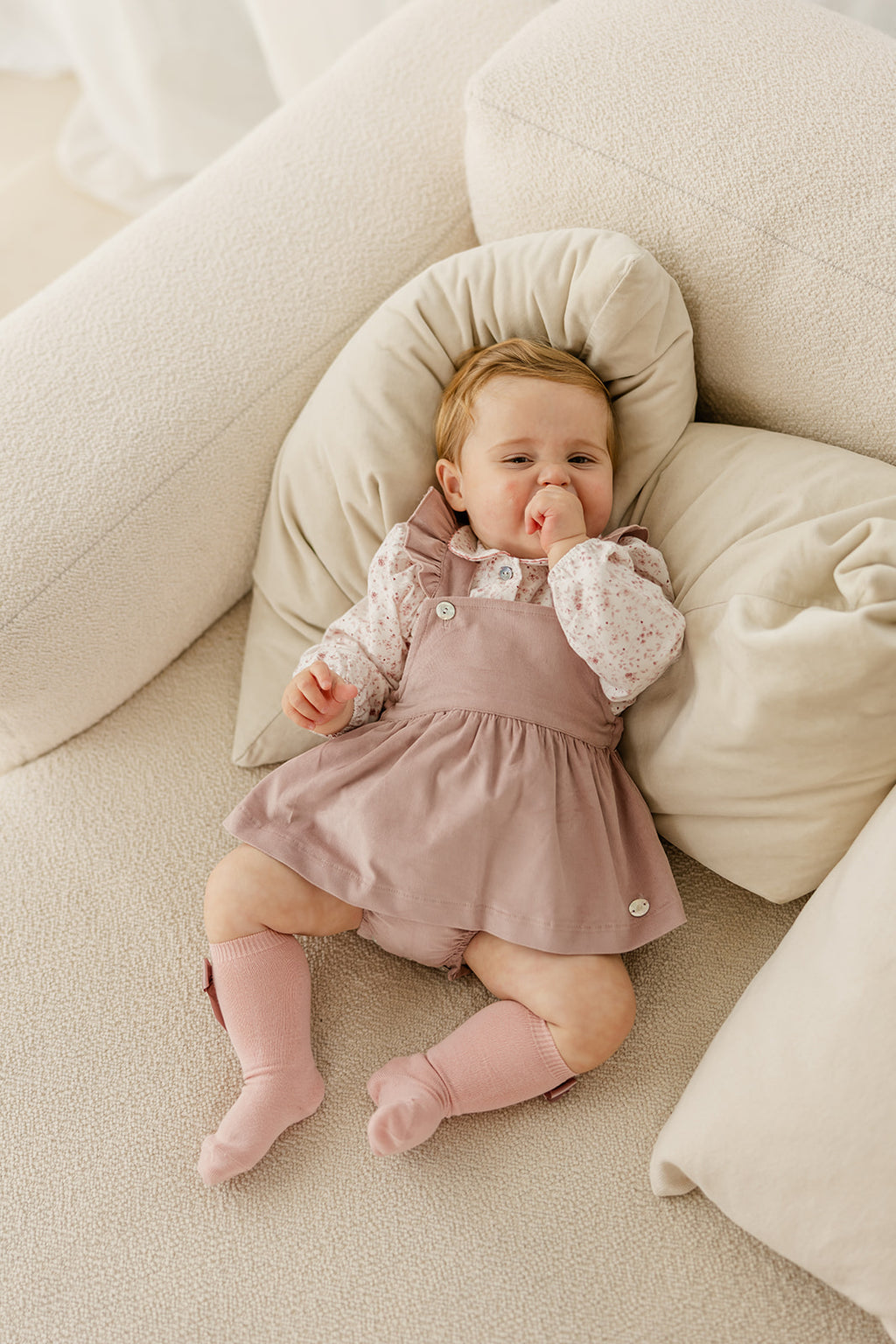 Babyphine – Jurk Amélie framboos + Blouse Jana roze