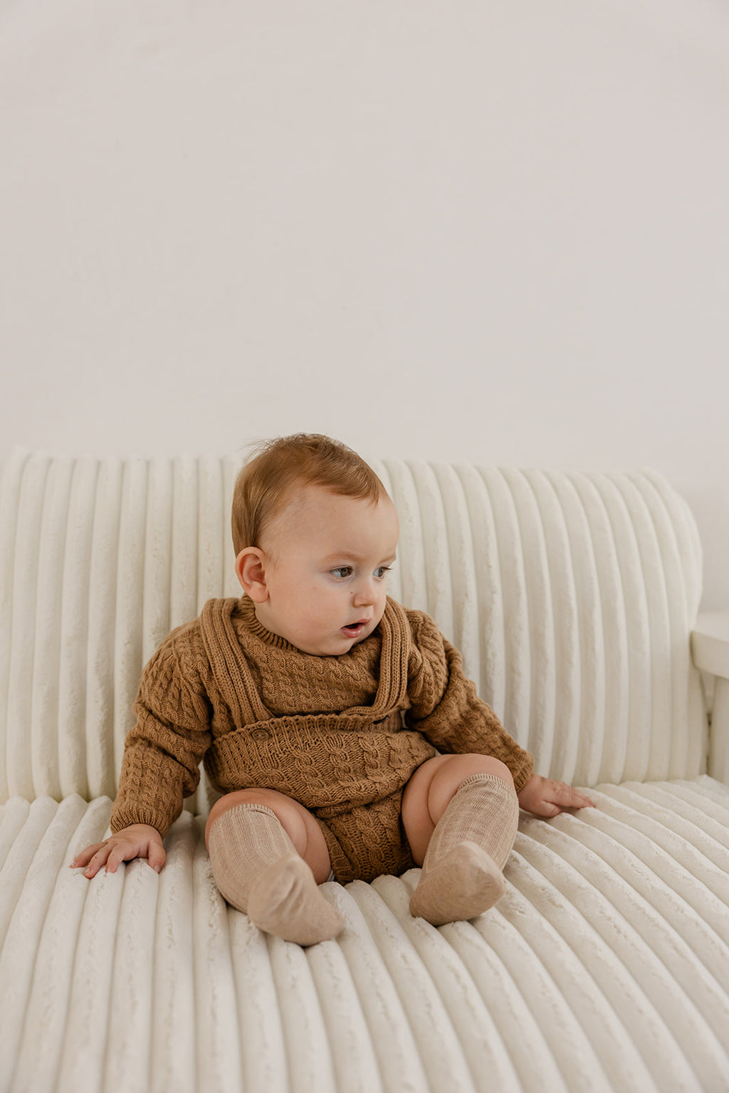 Babyphine – Shortie Louis camel + Pull Louis camel