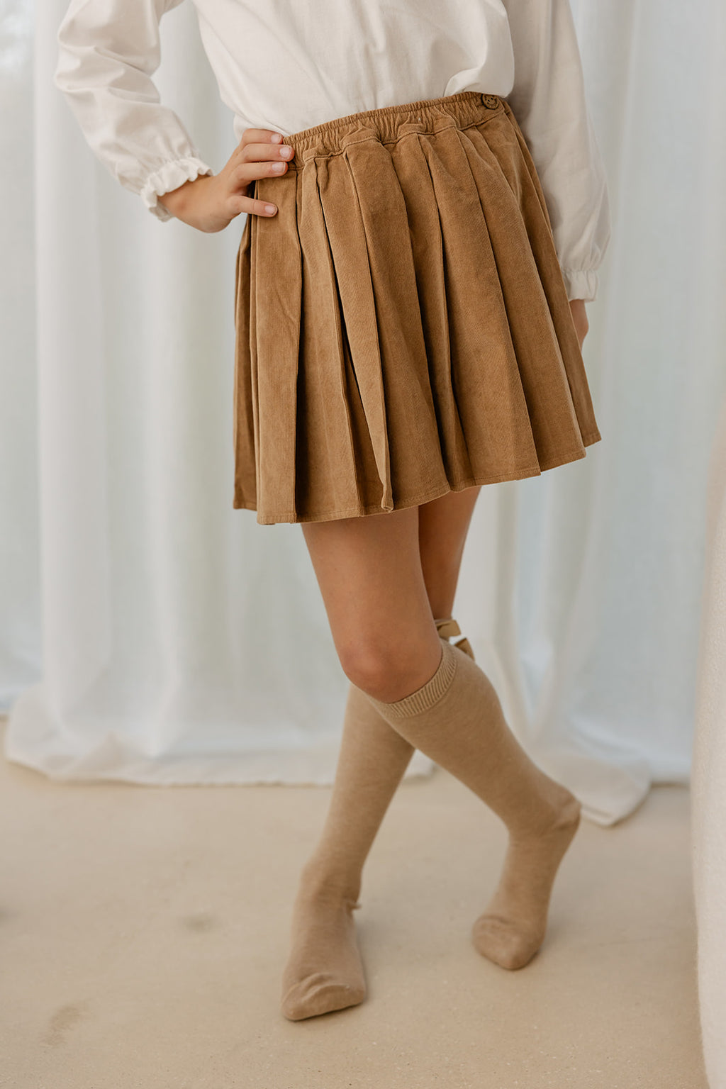 Babyphine – Rok Naomie camel + Trui Naomie camel