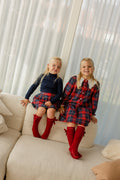 Babyphine – Jurk Ivy + Rok Ivy + Longsleeve Nicky marineblauw