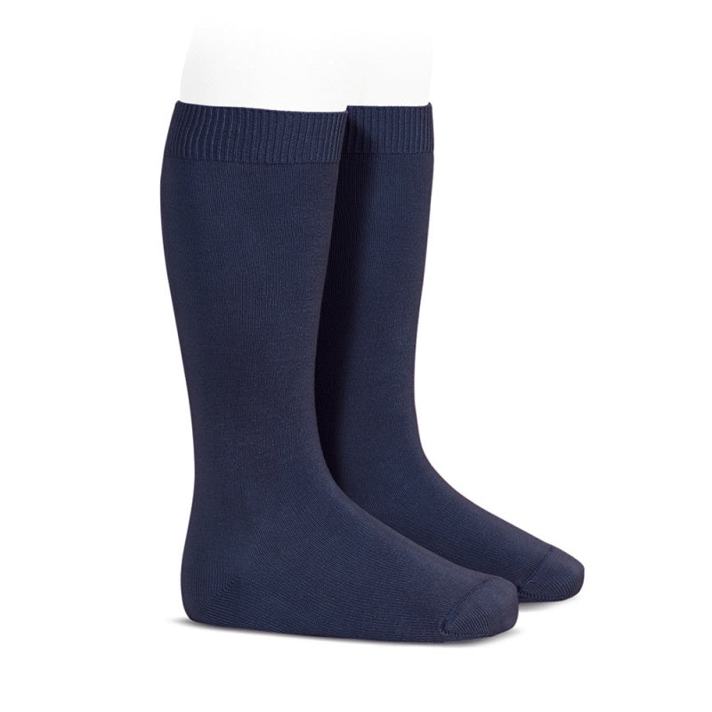 Kniekous zonder strik MARINEBLAUW