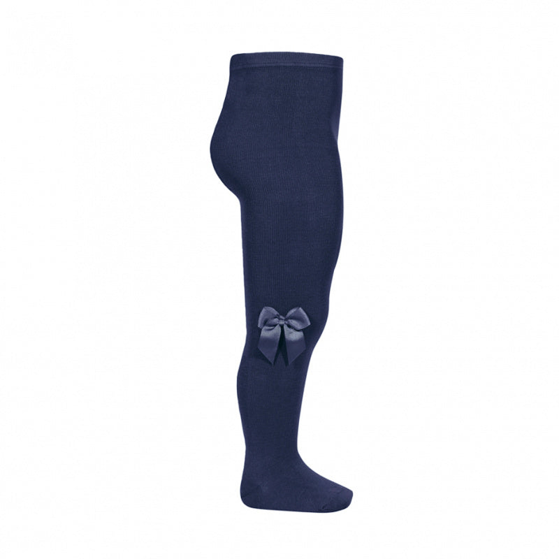 Kousenbroek met strik Marineblauw