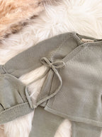 Newbornset Stefanie groen detail