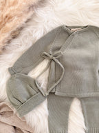 Newbornset Stefanie groen detail