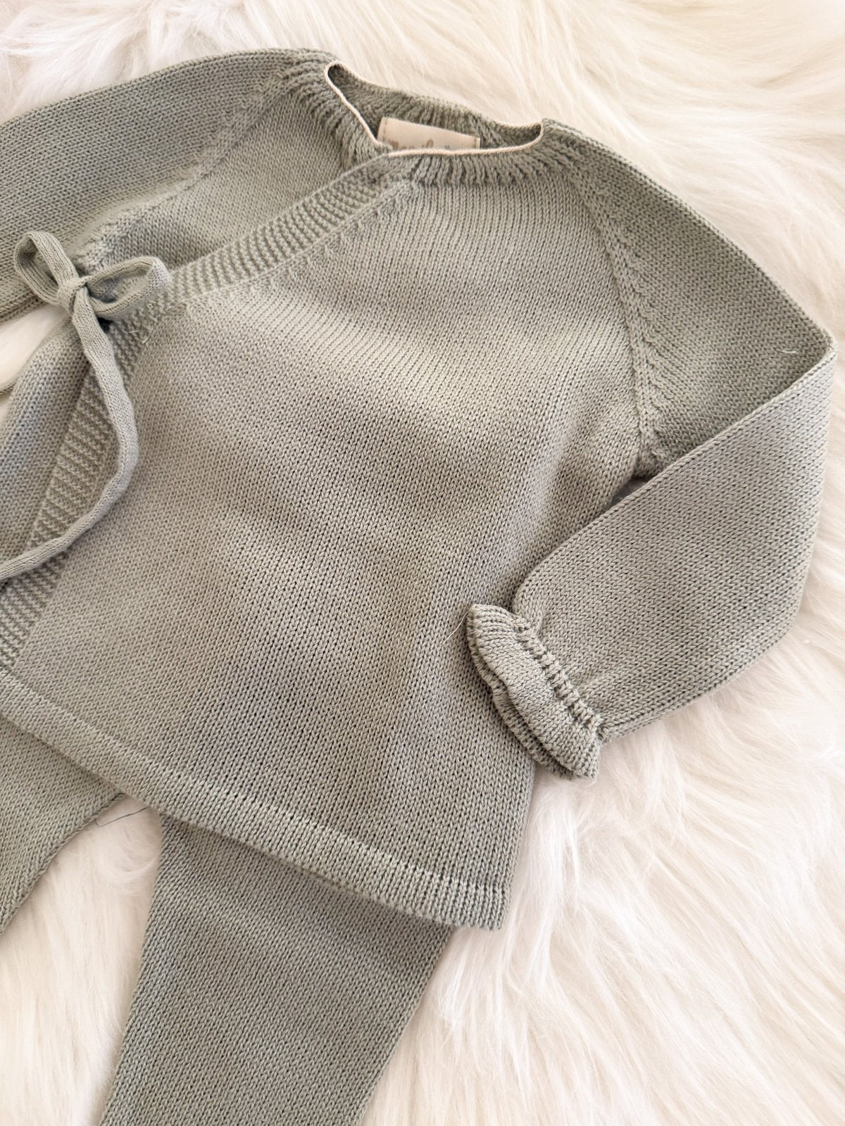 Newbornset Stefanie groen detail