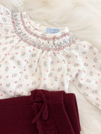 Broek Lore kastanjebruin detail