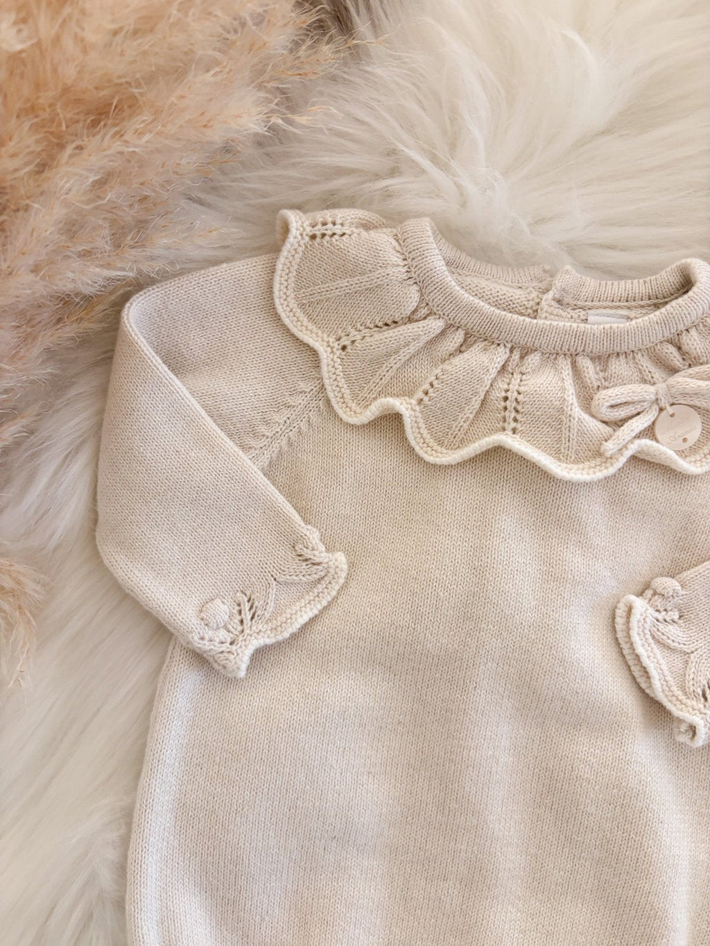 Romper Maxima creme detail