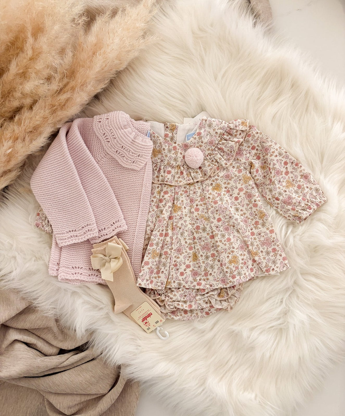 Cardigan Katja kwarts met set Birgit