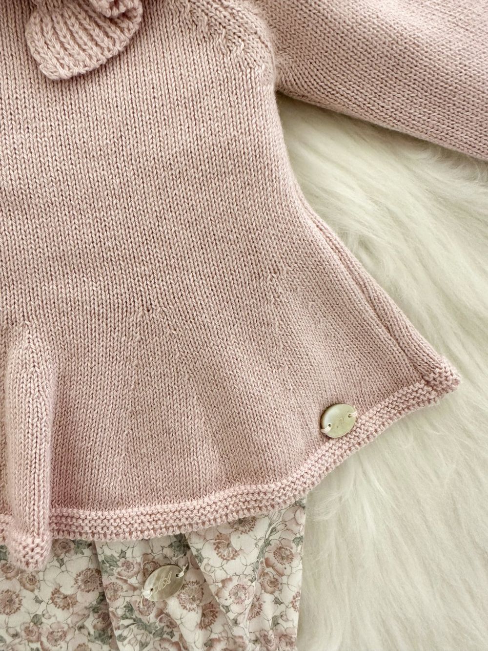Cardigan Froukje licht roze-beige