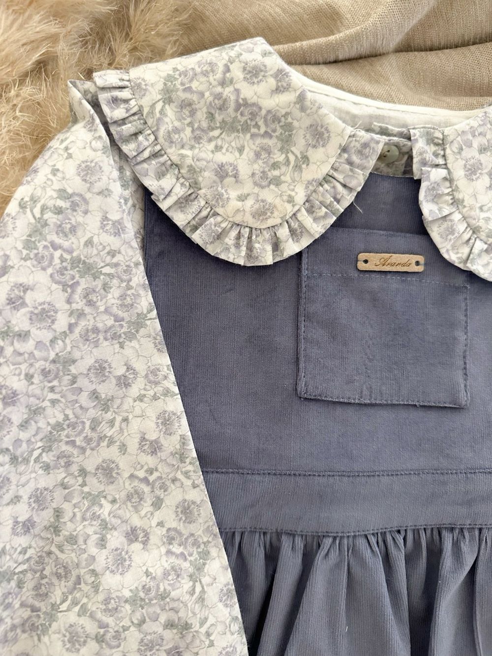 Jurk Merel marineblauw