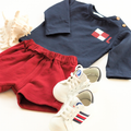 Rood shortje met koordje