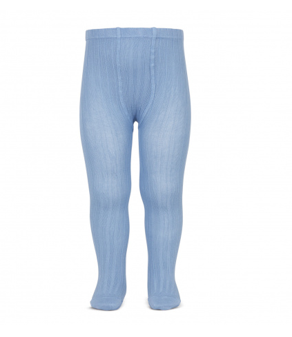 Kousenbroek Met ribbel Blauw