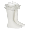 Kniekous met tulle Off White