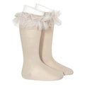 Kniekous met tulle STONE